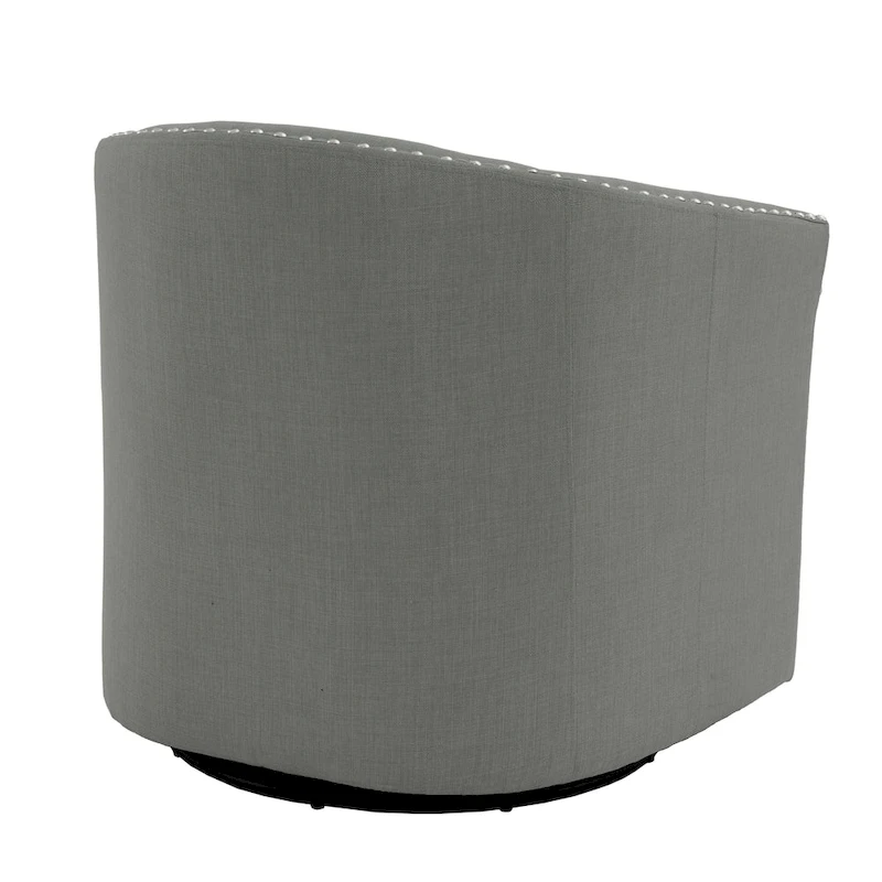 Nailhead Trim Upholstered Swivel Accent Chairs Set of 2