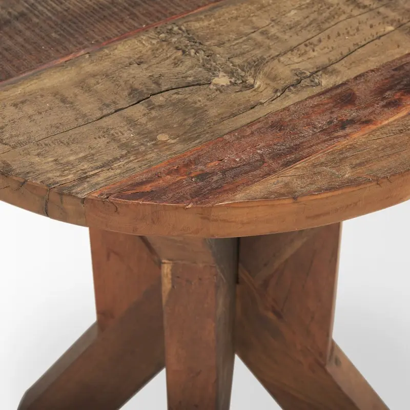 Brown Wooden End Table - 25.8L x 25.8W x 26.0H