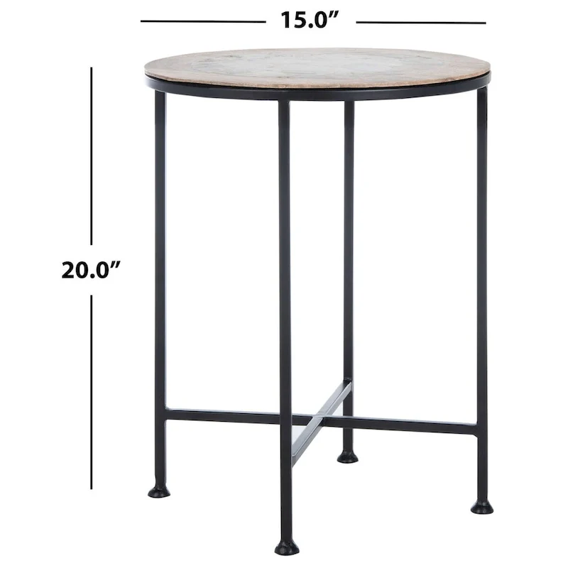 SAFAVIEH Giouli Accent Table - 15 x 15 x 20 - 15Wx15Dx20H