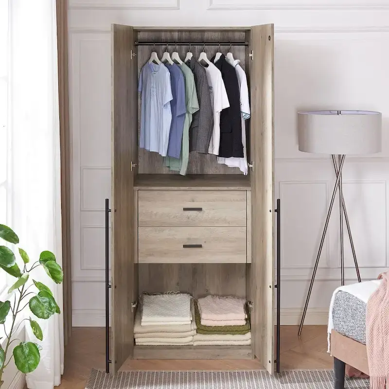 Lee Modern 2.0 Freestanding Wardrobe Closet Armoire