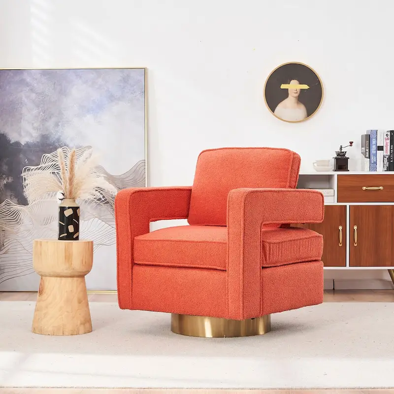 Swivel Barrel Chair for Living Room,for Nursery,Hotel,Bedroom,Office