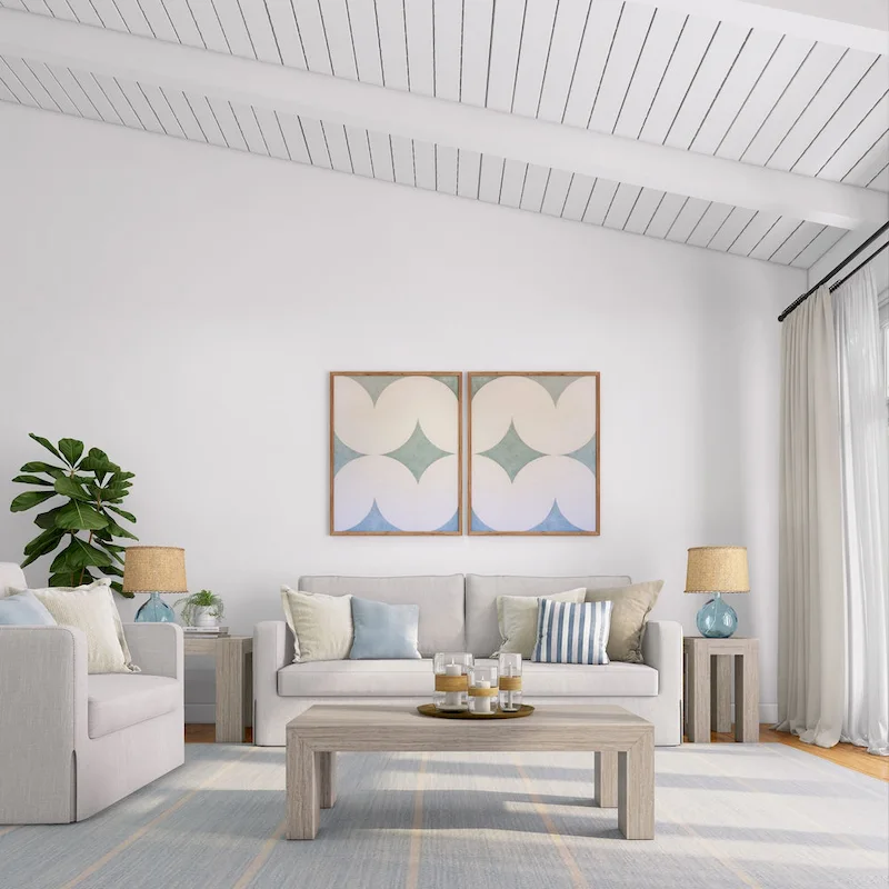 Plank and Beam Modern Rectangular Coffee Table - 48 x 24