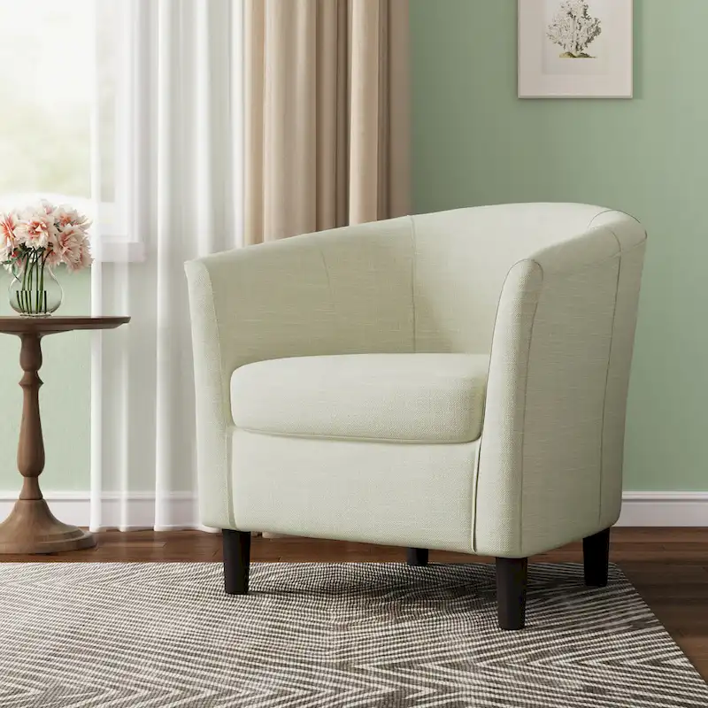 Modern Accent Chair Upholstered Barrel Chair