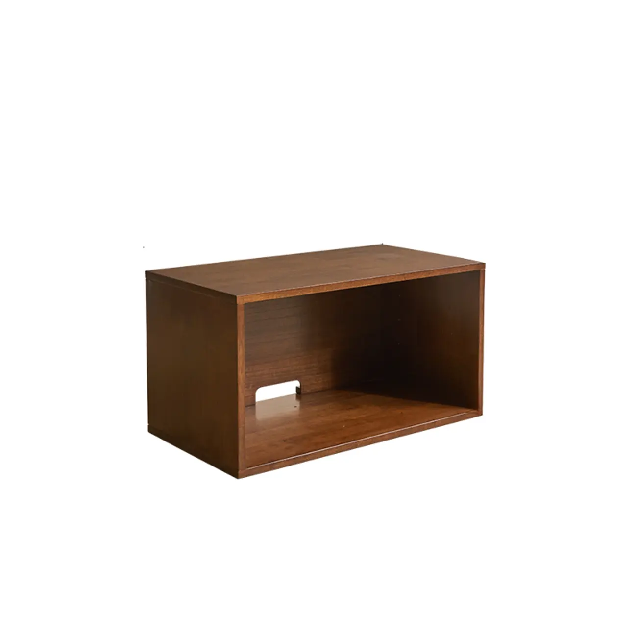 Contemporary Walnut Wood Cube Storage Bookcase