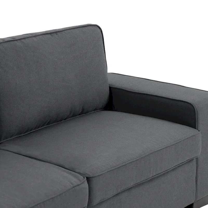 Modern 80 Upholstered Fabric 3-Seater Sofa