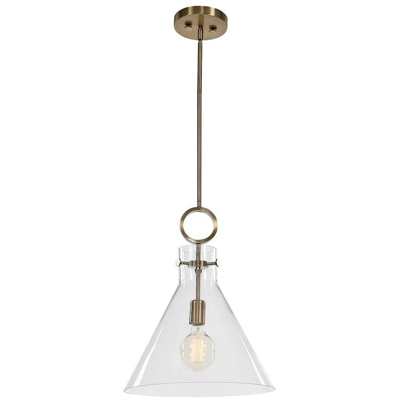 Uttermost Imbuto Funnel Glass 1-Light Pendant