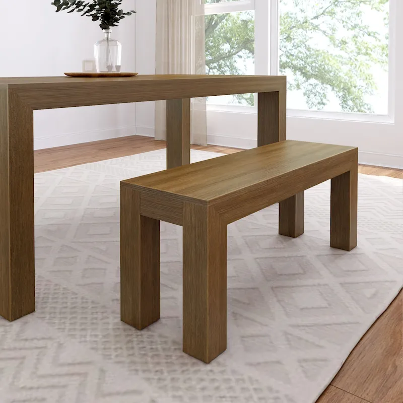 Plank and Beam Modern Dining Bench for 60  Table - 49