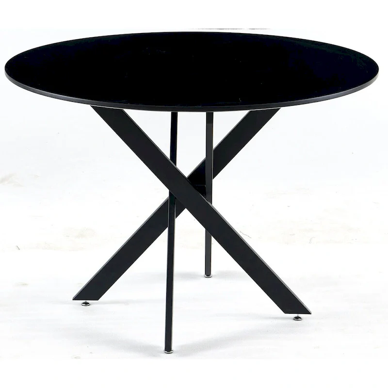 Mid-century Dining Table With Round Table Top Pedestal Dining Table