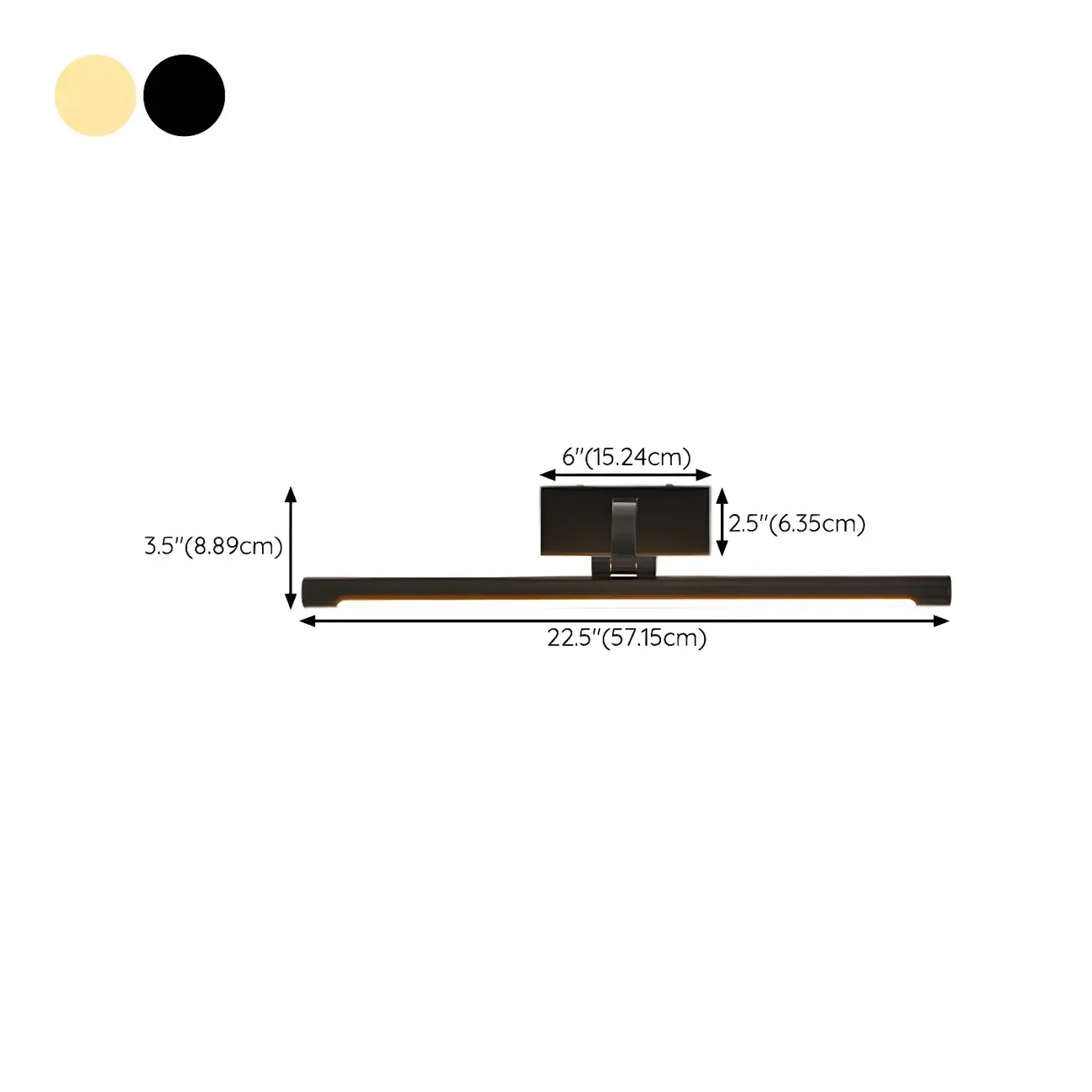 Modern Black Cylinder LED Wall Lamp with Acrylic Shade