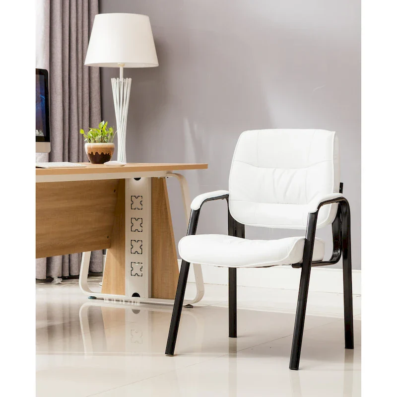 BTExpert Premium Leather Office Executive Waiting Room Guest/Reception Side Conference Chair