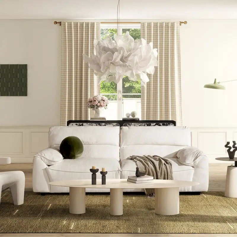 Sorrento 90.5 Chenille Upholstered 2-Piece Modular Sofa