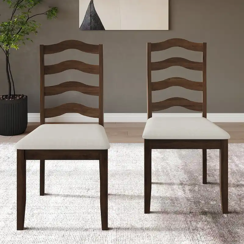 CraftPorch Sophistique Wooden Dining Chairs (Set of 2) - N/A