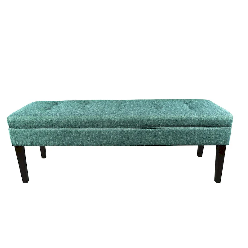 Kaya Button Tufted Upholstered Long Bench