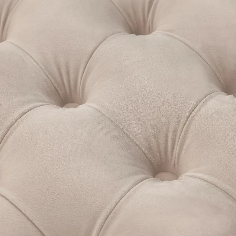 Tufted Velvet Ottoman
