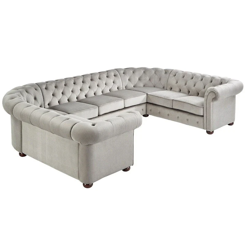 Knightsbridge Chesterfield U-shaped Sectional by iNSPIRE Q Artisan