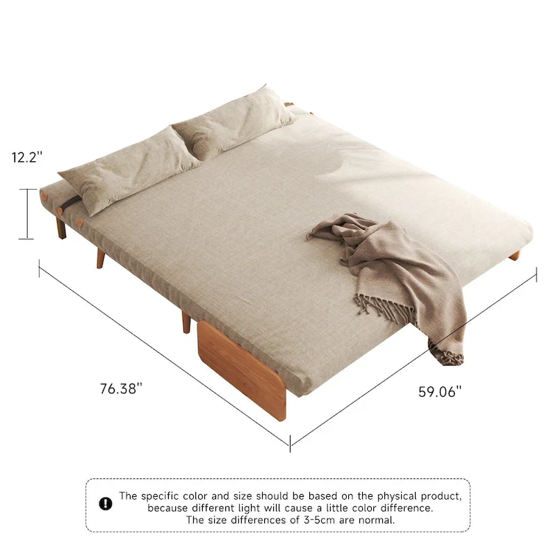 59.1 Modern Upholstered Sofa Bed