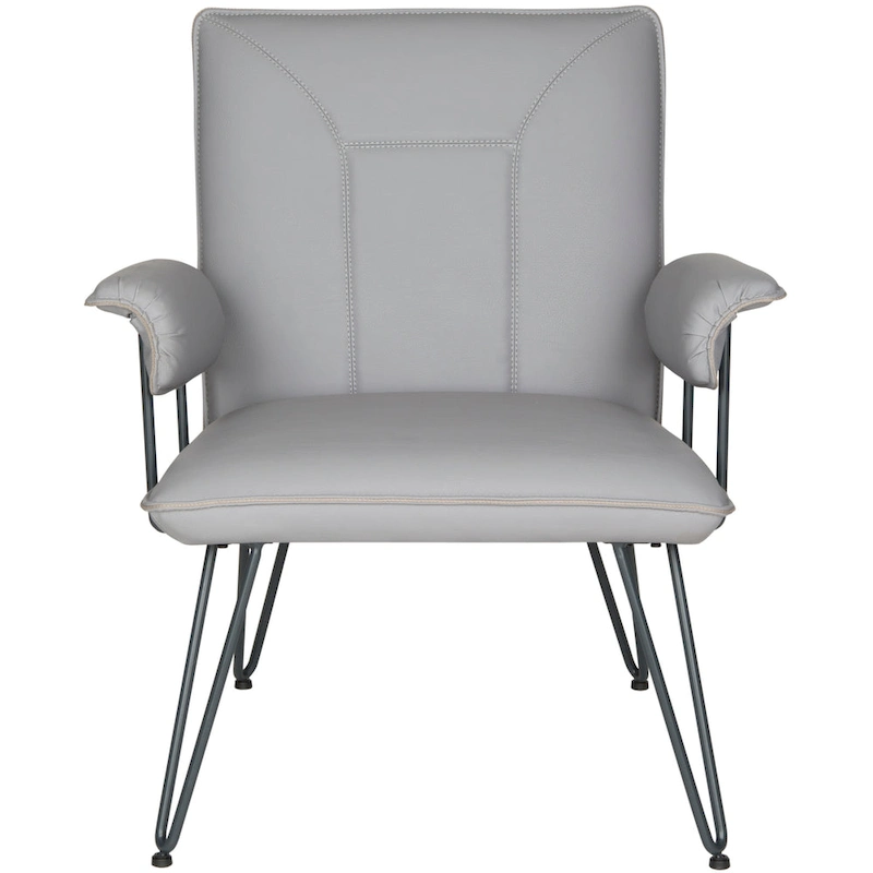 SAFAVIEH Johannes Mid-Century Modern Grey Arm Chair - 29W x 28D x 33H