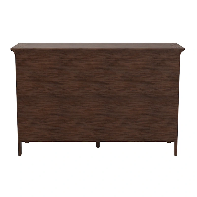 OSP Home Furnishings Modern Mission Queen Bedroom Set with 2 Nightstands and 1 Dresser