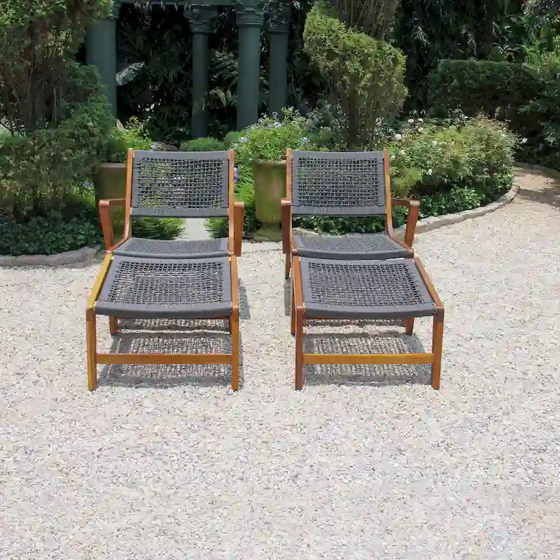 Twin Sevilla Rope Chair Set - N/A