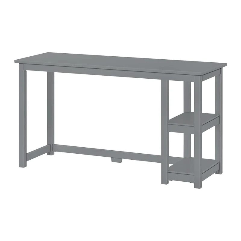 Computer Desk with Bookshelves - Wood Finish