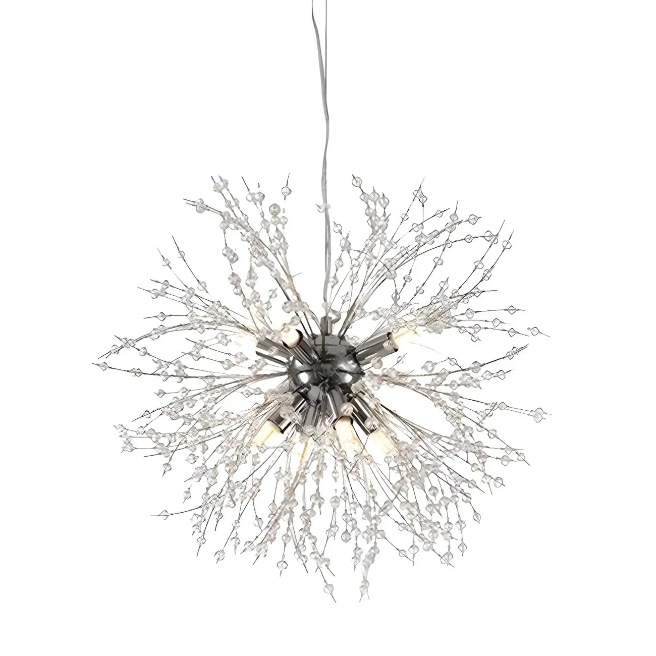 Adjustable Modern Gold Crystal Explosion Sputnik Chandelier