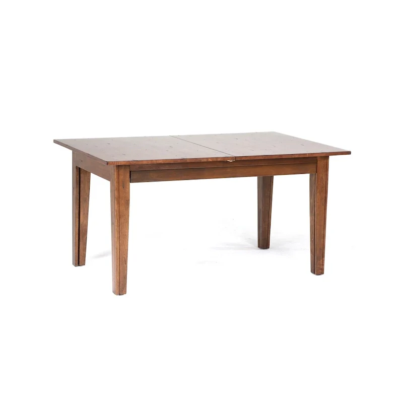 7-Piece Solid Rubberwood Dining Set with Extendable Table and Ladder-Back Chairs