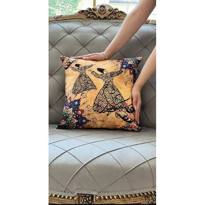 Pasargad velvet Throw Pillow 16  X 16  - 1' x 1'