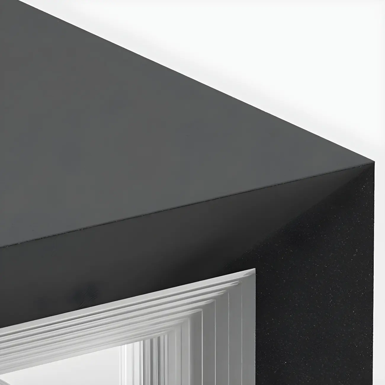 Modern Metal Black Geometric LED Post Cap Light