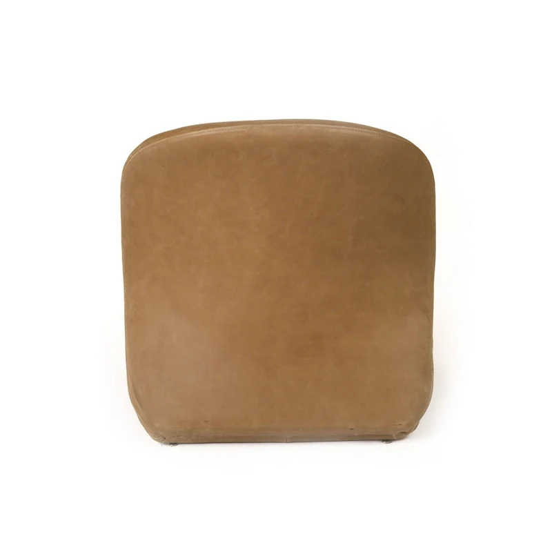 Brown Leather Accent Chair