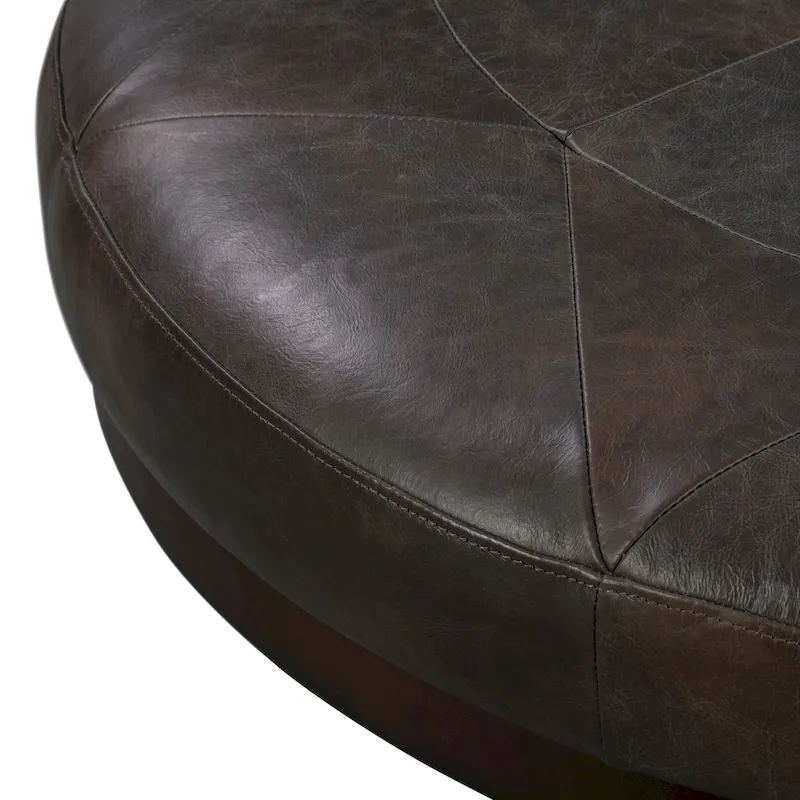 Poly & Bark Gio Ottoman - Full Grain Genuine Italian Leather