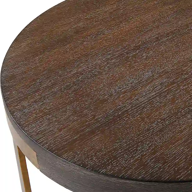 Uttermost Palisade Round Wood Side Table - 19 W X 24 H X 19 D (in)