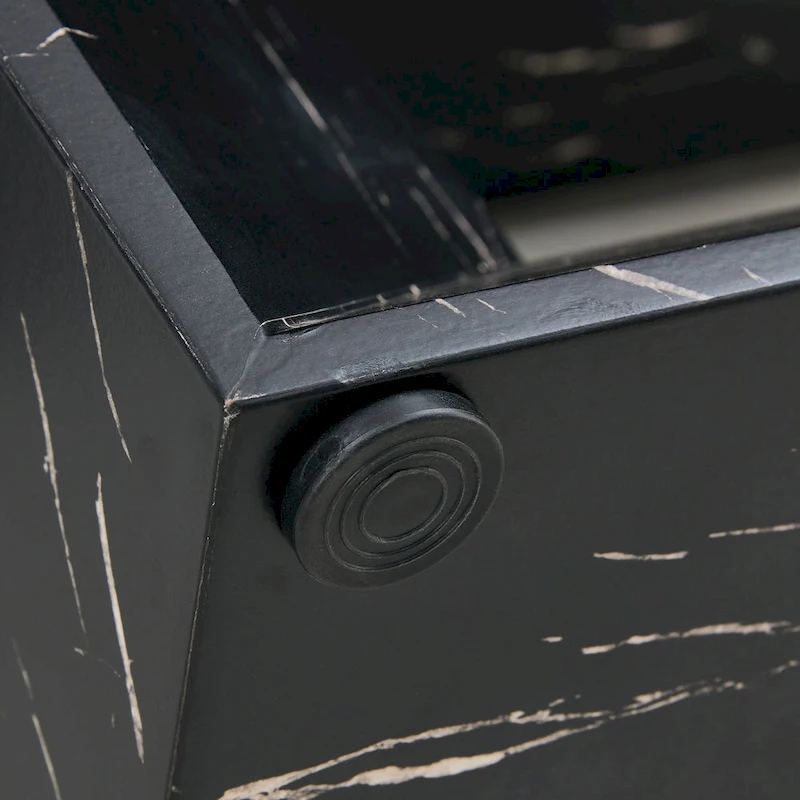 Modern Style 5-Piece Dining Set with Rectangular Table and 4 Widened Backrest Dining Chairs