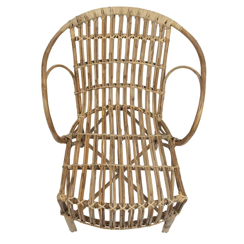 Pure Bamboo Chair with Rounded Back