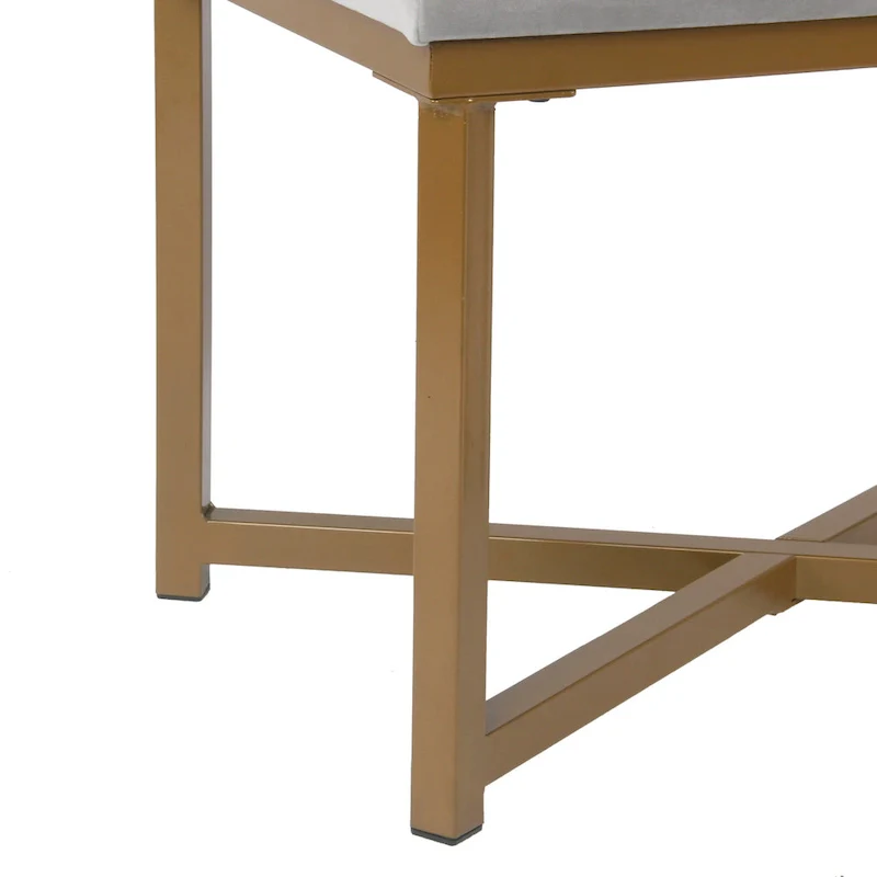 Velvet Tufted Footstool