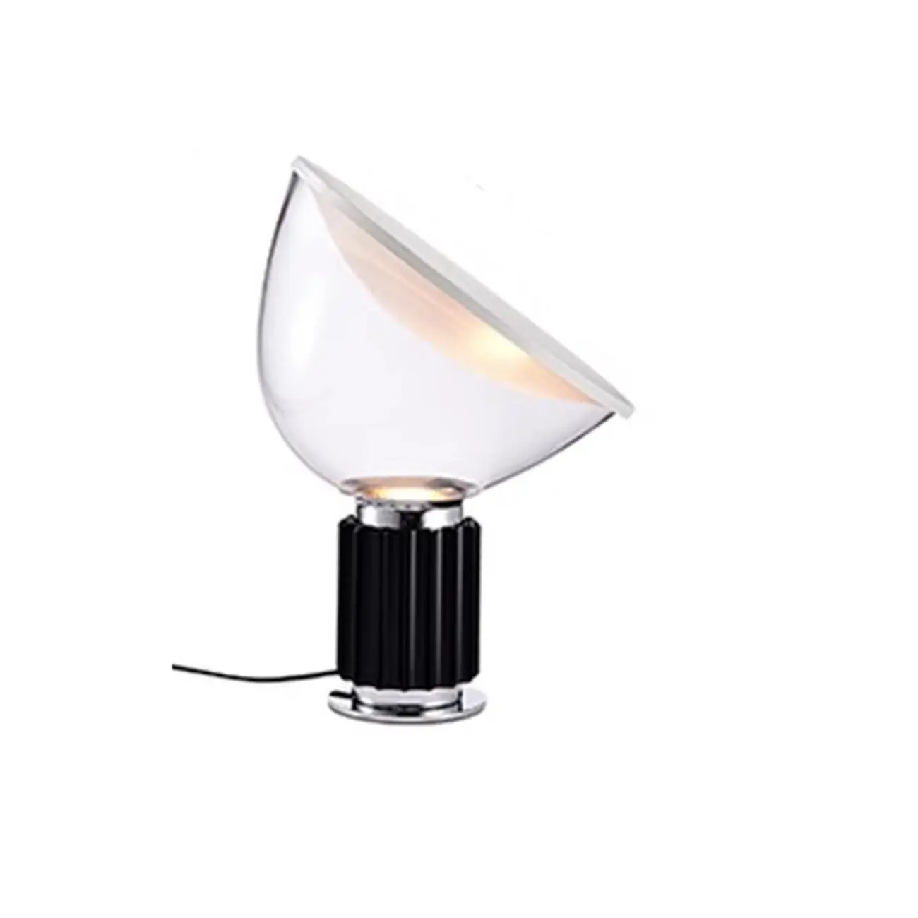 Modern Glass Dome Table Lamp with LED Options