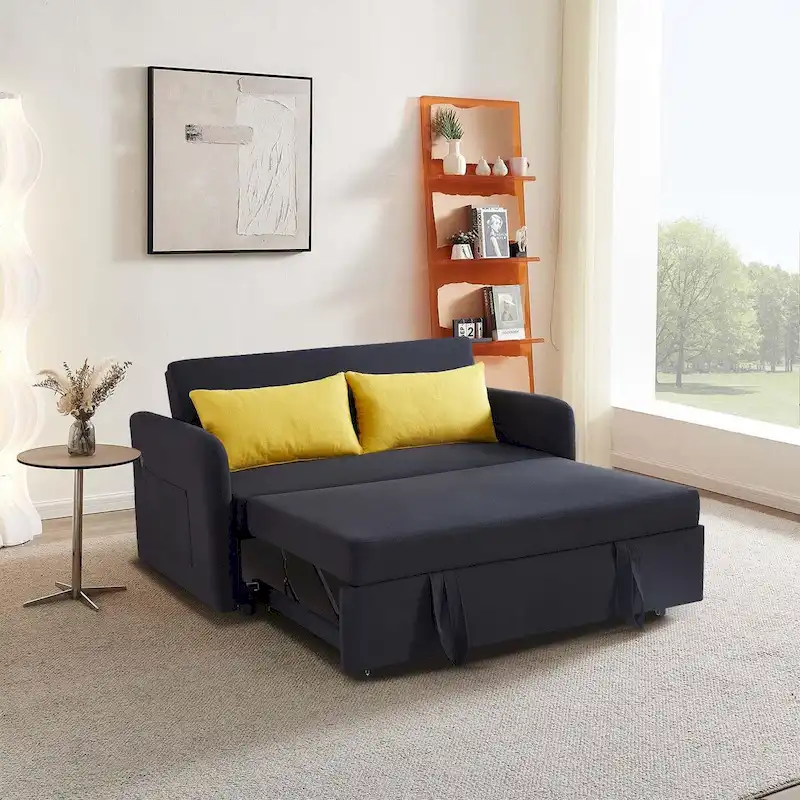 Aukfa Sofa Bed Pull Out Couch Convertible Loveseat Sleeper Sofa Couch