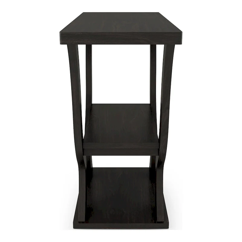 DH BASIC Transitional Espresso 39-inch Console Table with Open-Shelf by Denhour