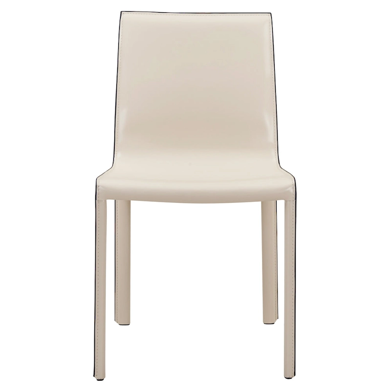 Gervin Recycled Leather Chair,Set of 2