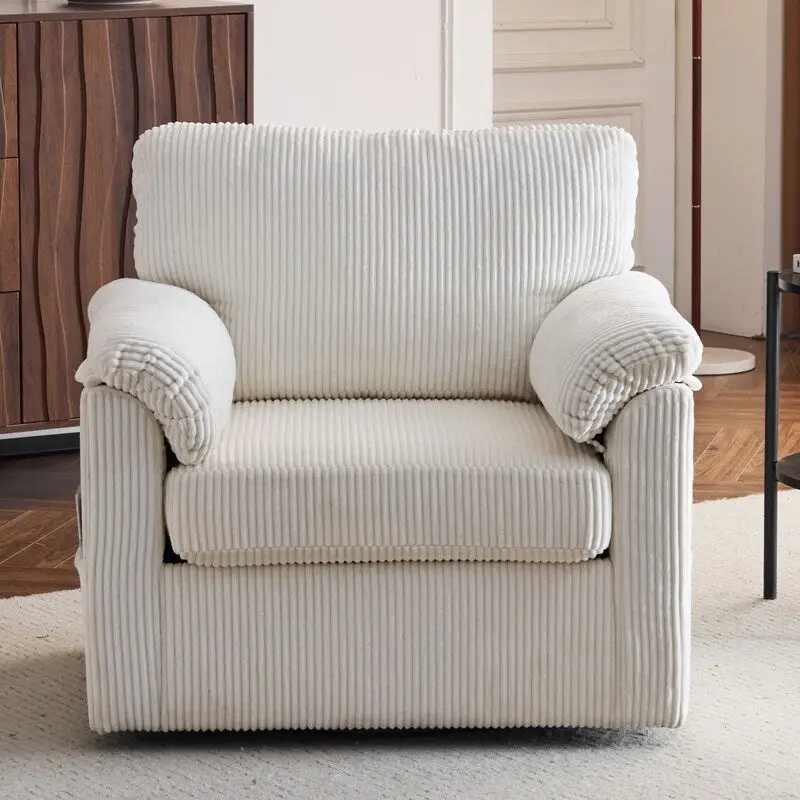 33 Corduroy Swivel Single Sofa Chair