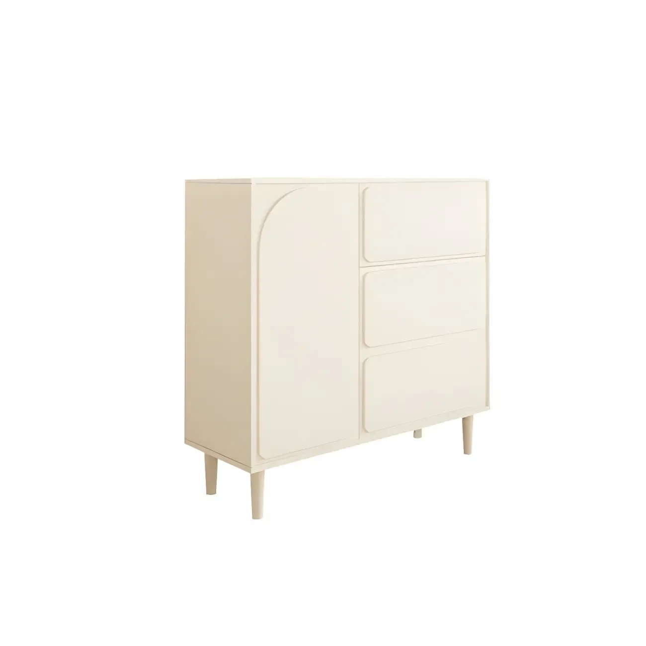 Modern White Wood Dressers & Chests with Soft Close Drawers