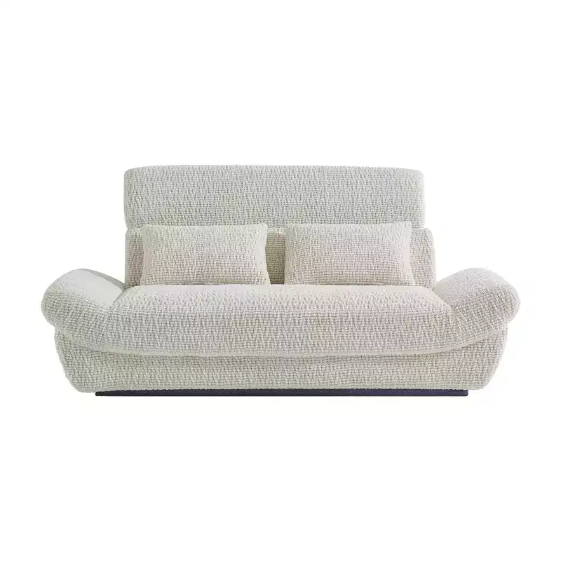EHMKNP 2-Seater Sailboat Elliptical Sofa  High-Density Compressed Foam Luxury Living Room Couch