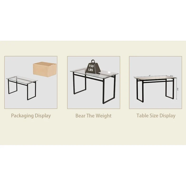 Rectangular Glass Dining Table