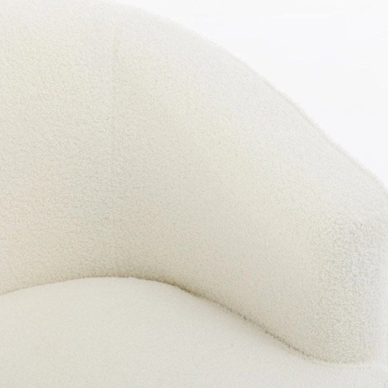 SEYNAR Modern Boucle Upholstered 360 Degree Swivel Accent Club Chair Set of 2