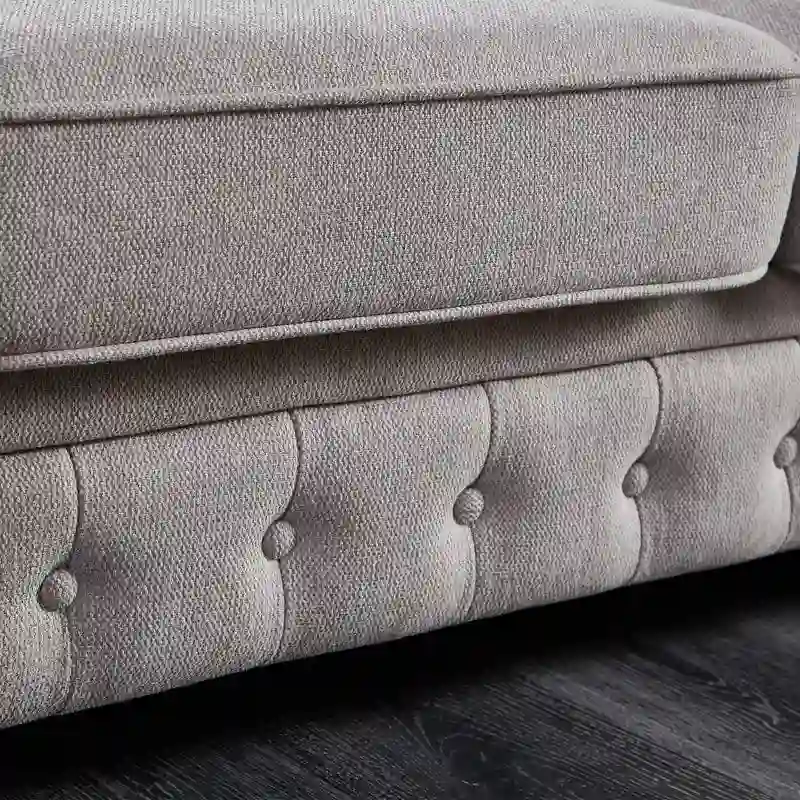 Chesterfield Sofa in Linen Fabric
