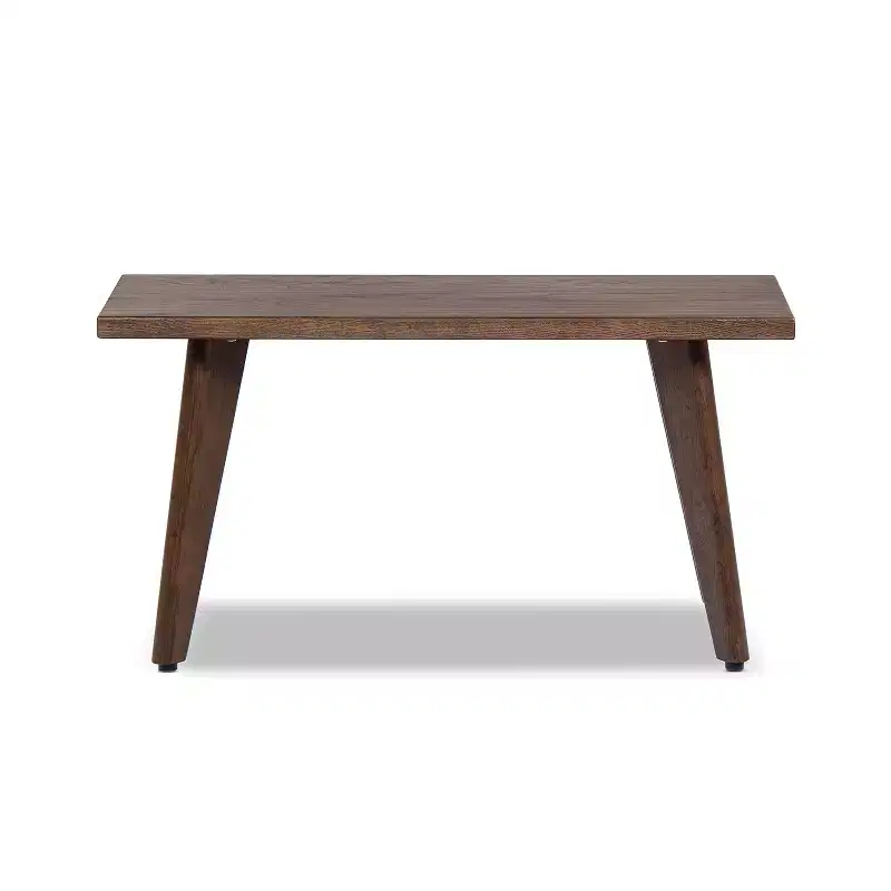 Jennifer Taylor Home Capri 35.5 Solid Red Oak Wood Bench