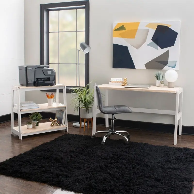 Mulligan Natural Wood Top Desk