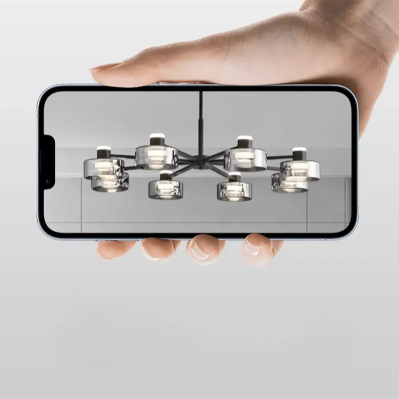 Modern Black Circle Round Glass LED Chandelier