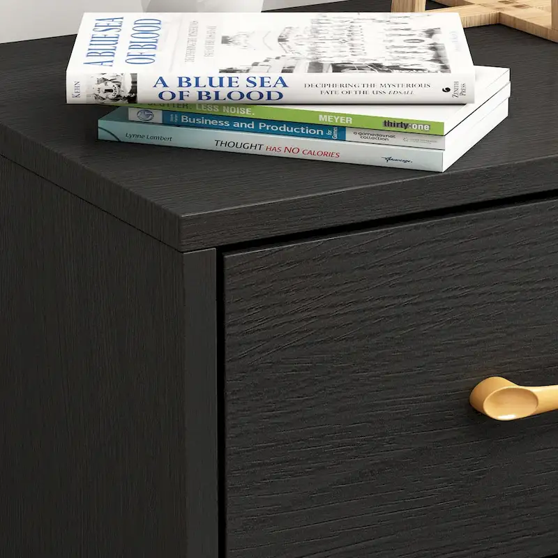 1-Drawer Nightstand With One-Open Shelf