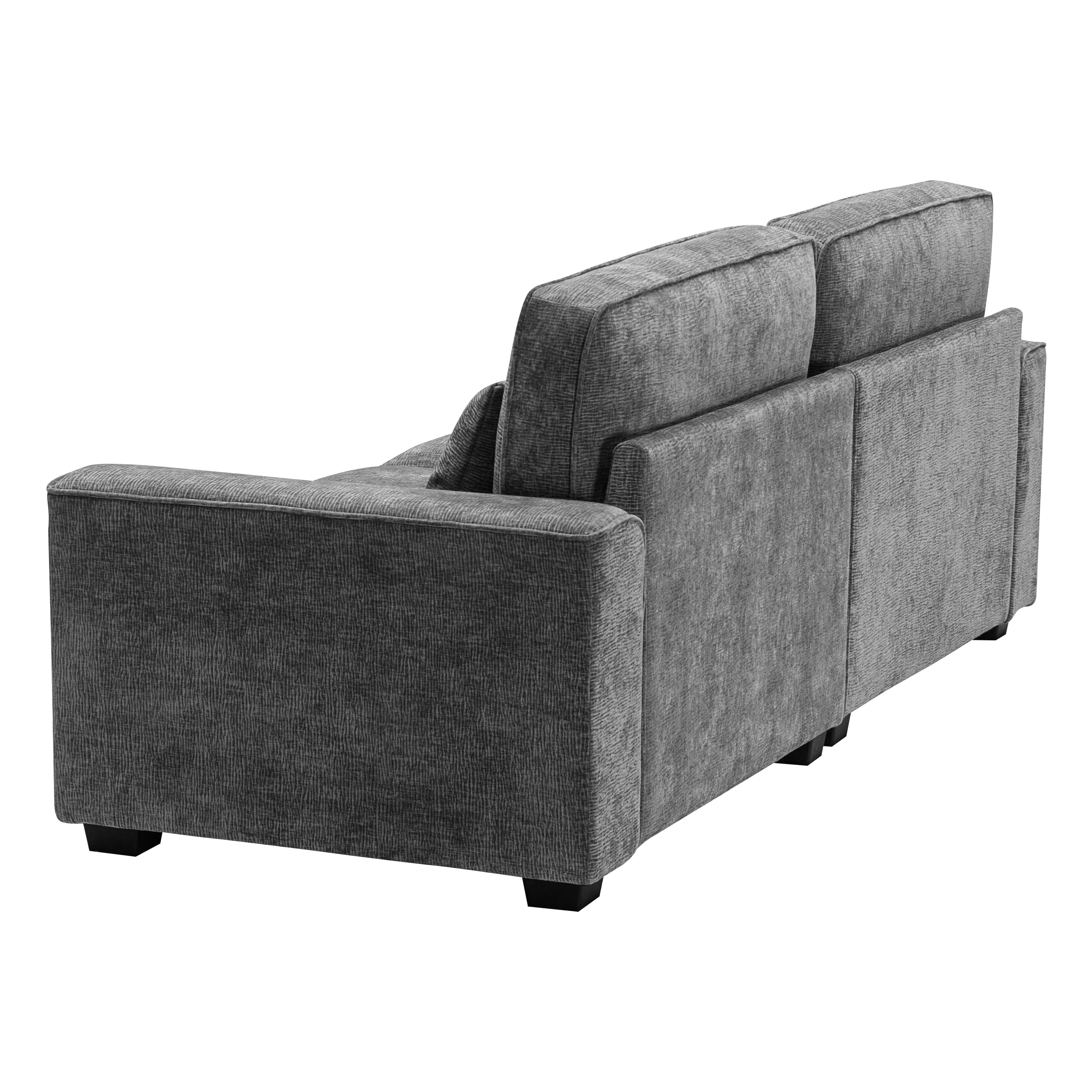 Modern Upholstered Loveseat Sofa with Plush Cushions
