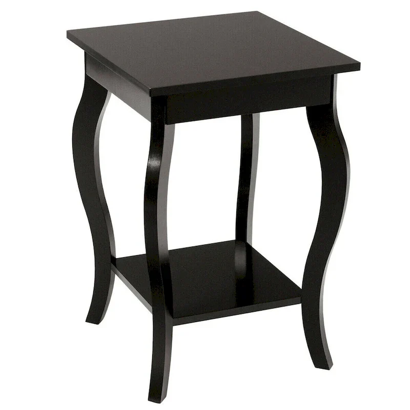 Compact Side Table with Display Shelf